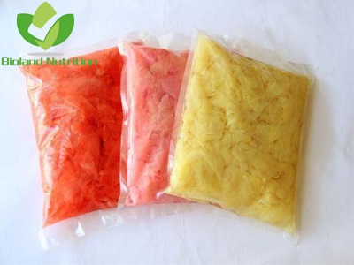 Pickled Sushi Ginger, White/Pink/Red